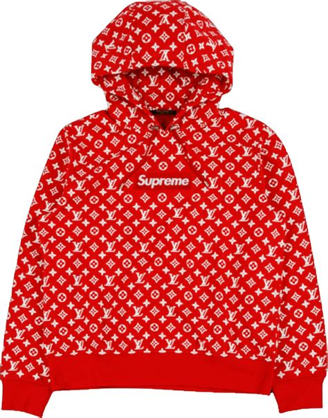 Supreme x Louis Vuitton Box Logo Hooded Sweatshirt Red